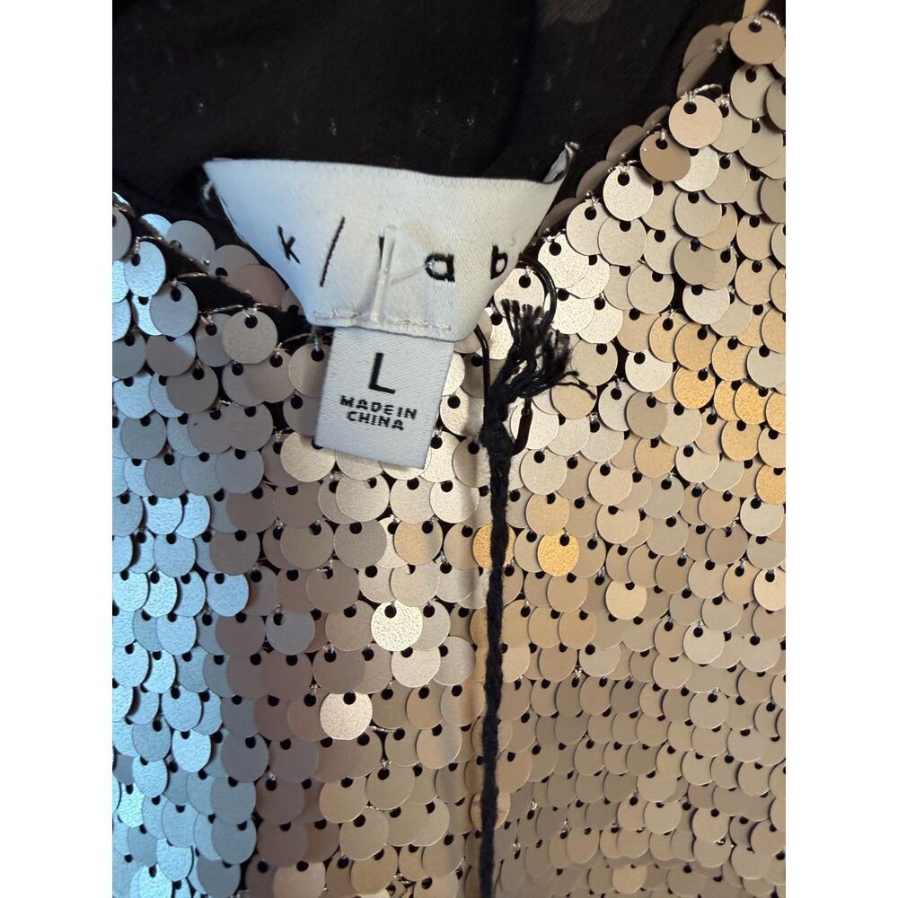 k / lab NWT Sequin Dress Size LG Perf for Holidays New Years Eve FUN - Picture 5 of 8